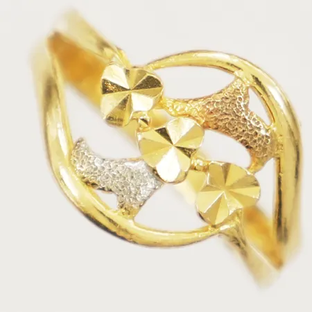 Ring trefärgad stl:17¼ bredd 2,7mm 21K Vikt: 2,7 g