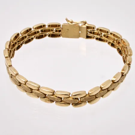 Armband 19cm Korridor, bredd 7,7mm, 14K, 21,98g.