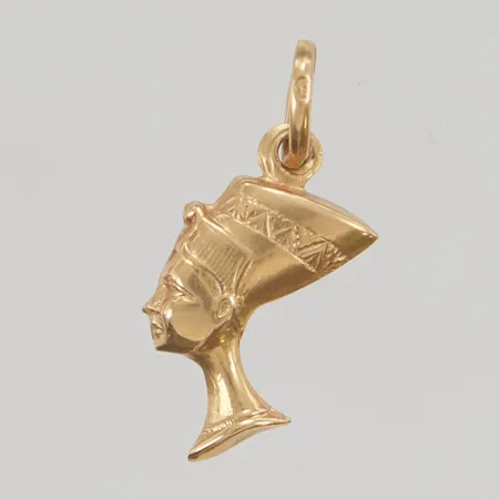 Hänge "Nefertiti" 20mm 18K 1,1g.