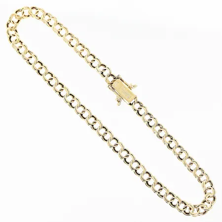 Armband Bismarck längd 19cm, bredd 3,5mm, 18K Vikt: 5,1 g