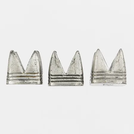 Tre smörställ GAB, 20x20mm, tenn 