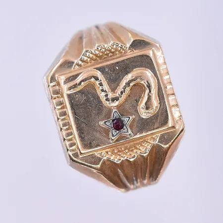 Klackring stl:20, bredd 4-16 mm 14K. Vikt: 6,3 g