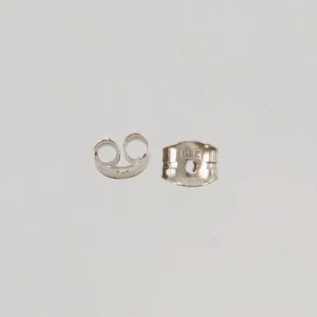 2 Snurrebussar vitguld 18K 0,2g.
