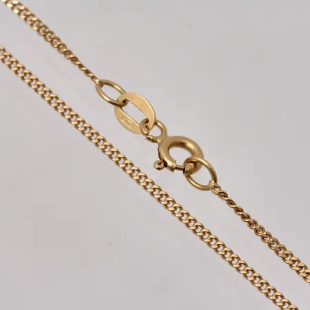  Kedja 45cm Pansar bredd 1,3mm, 18K, 3,24g.