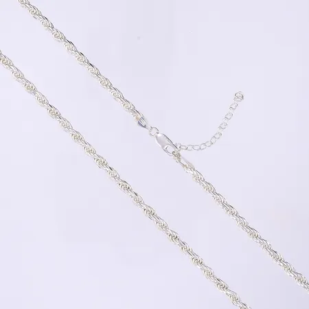 Halskedja Cordell ställbar längd 51-57cm bredd 5mm GHA silver 925/1000 Vikt: 31,6 g
