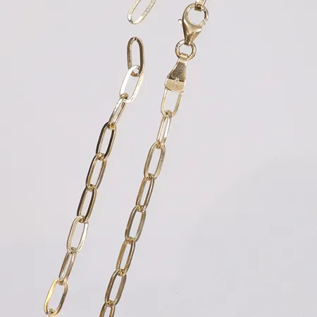 Halskedja Ankar, längd 50cm, bredd 3mm, defekt, 18K Vikt: 3,3 g