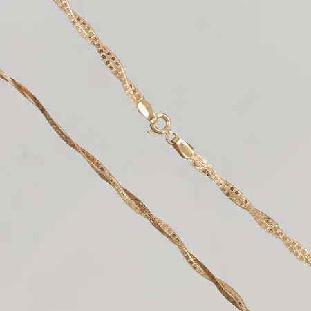 Collier 44cm bredd 3mm 18K 4,0g.
