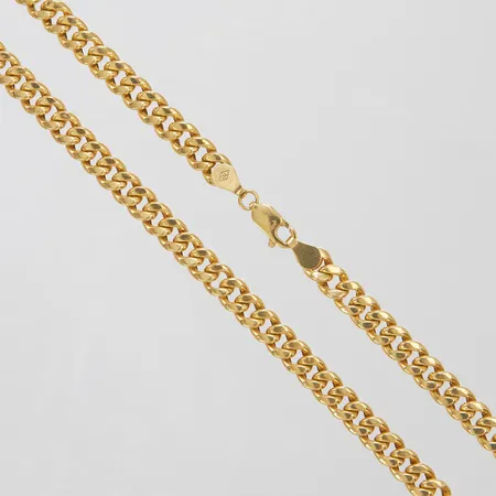 Kedja pansar längd 60cm, bredd 6mm, ihålig, 18K Vikt: 11,5 g