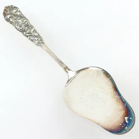 Tårtspade längd 22cm, norsk modell, repor, silver 830/1000 Vikt: 57,4 g
