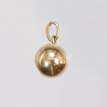 Hänge rund boll 9x16mm 18K Vikt: 1,1 g