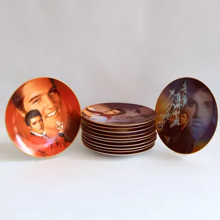 12 samlartallrikar Elvis, Ø20,5cm, design: Nate Giorgio, limited edition, 