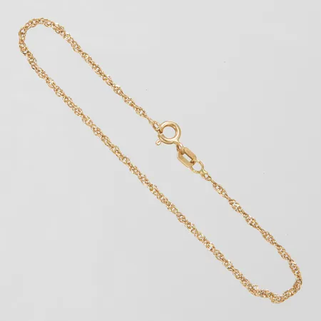 Armband Singapore längd 17cm, bredd 1,2mm, GHA, 18K Vikt: 1,2 g