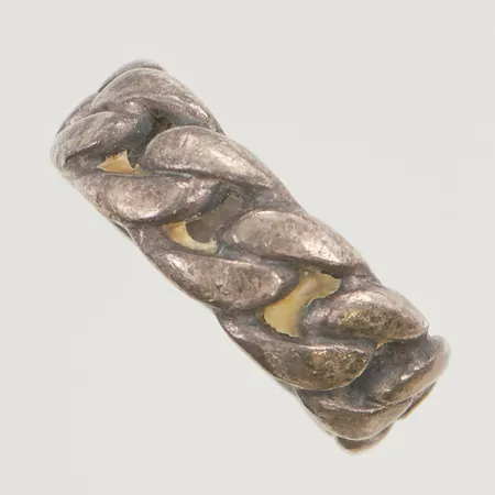 Ring stl:21¼ bredd 9mm oval skena, 925/1000 Silver 12,8g.