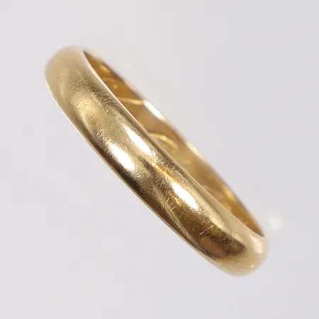 Ring slät gravyr 18K Vikt: 4,7 g