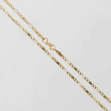 Kedja Figaro längd 46,5cm, bredd 2mm, 14K Vikt: 5,8 g