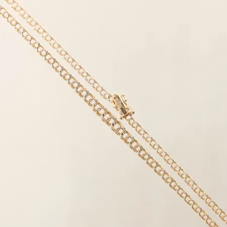 Collier doserad Bismarck längd 46cm bredd 3-5mm 18K  Vikt: 6,9 g