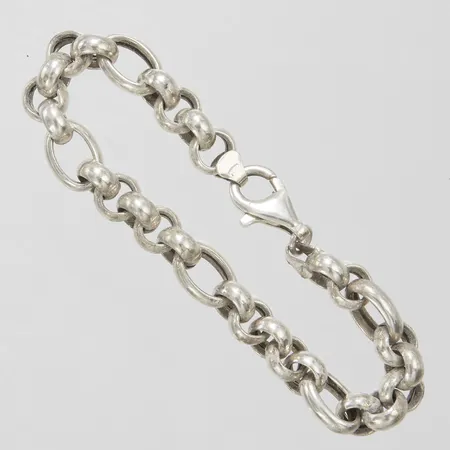 Armband längd 17,5cm, bredd 9mm, GHA, silver 925/1000 Vikt: 12,7 g