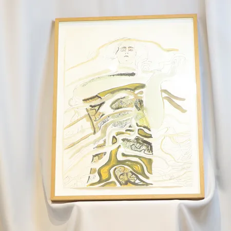 Tavla Lennart Mörk (1932-2007) Akvarell på papper motivmått 47x65cm Stockholms Operan, signerad och daterad år 1997, inramad i träram, Mörk arbetade som scenograf, kostymör och konstnär, samarbetade bland annat med Ingemar Bergman, Skickas med postpaket.