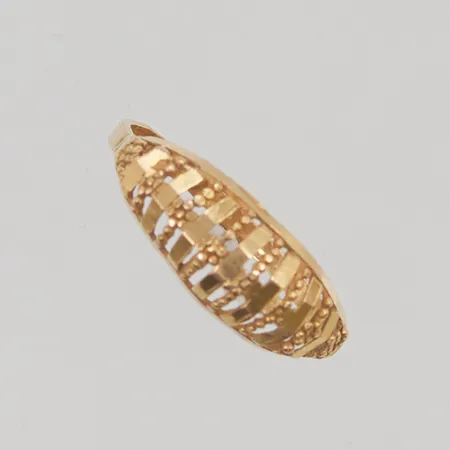 Ring stl:16½ bredd 7mm 21K 1,4g.