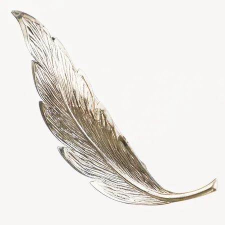 Brosch blad längd 57mm bredd 18,1mm, silver 935/1000 Vikt: 5,3 g