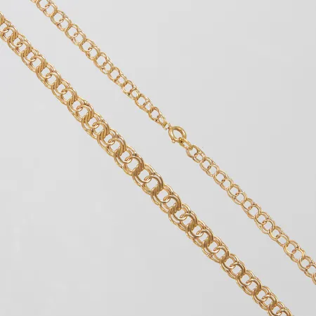 Collier doserad Bismarck längd 43,5cm, bredd 3,5-5,5mm, 18K Vikt: 9,4 g