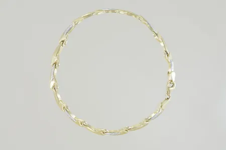 Armband längd 19 cm bredd 3 mm, 18K Vikt: 4 g