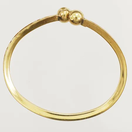 Armring med vita stenar defekt 18K Vikt: 15,8 g