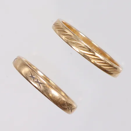 2st Ringar gravyr 18K Vikt: 5,8 g