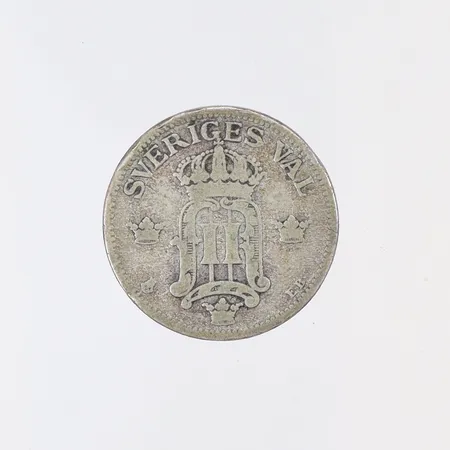 Silvermynt "50 öre", Sveriges Val, 1907, 600/1000 silver Vikt: 4,7 g