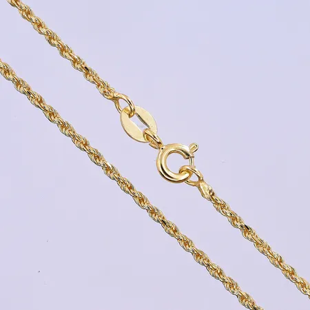 Kedja Cordell längd 45,5 cm, bredd 1 mm 18K. Vikt: 3 g