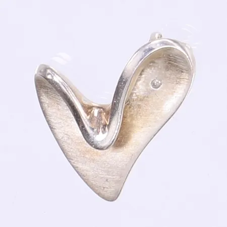 Hänge GHA hjärta med dia ca 0,005ct 2x2cm silver 925/1000 Vikt: 3,5 g