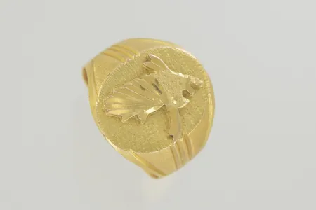 Ring stl 17½ mm bredd 18,6 mm 21K  Vikt: 13,3 g