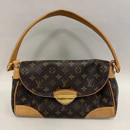 Väska Louis Vuitton Beverly MM, datumkod FL3008, Frankrike 2008, mått 32x19x12cm, Monogram Canvas, bruksslitage, inga tillbehör