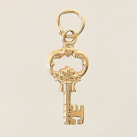 Hänge nyckel 21x8mm 18K  Vikt: 1 g