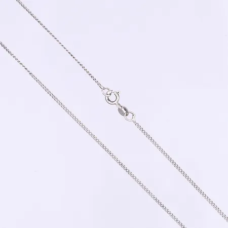 Halskedja pansarlänk längd 50cm bredd 1mm silver 925/1000 Vikt: 2,6 g