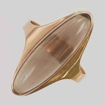 Ring rökkvarts stl:18 bredd 26mm 14K 3,6g.