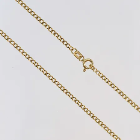 Kedja Pansar längd 42cm bredd ca 2mm, 18K Vikt: 3 g