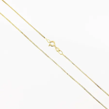 Kedja Venezia längd 46,5cm, bredd 1mm, små skevheter, 18K  Vikt: 4,1 g