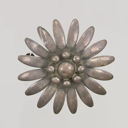 Brosch 43mm Asa-Silver Tage Linde, Falkenberg 1955, något skev, 830/1000 Silver 10,6g.