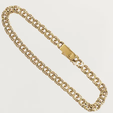 Armband Bismarck 20cm bredd 5,1mm 18K Vikt: 9,7 g