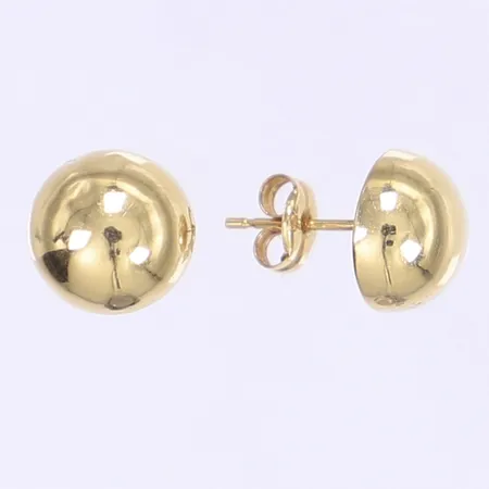 Ett par örhängen formade som halvkulor Ø70mm 18K Vikt: 0,9 g