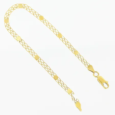 Armband 19,5cm, defekt, 18K Vikt: 3,8 g