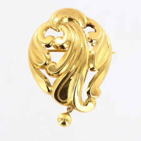 Brosch/hänge ca 35mm, 18K Vikt: 3,5 g