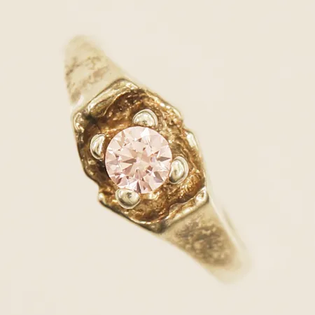 Barnring med rosa sten bredd 11,2mm, 925/1000 silver  Vikt: 0,5 g