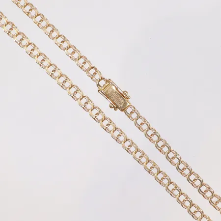 Collier doserad Bismarck 42cm bredd 4mm Jo'ans Köping 18K Vikt: 10,4 g