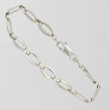 Armband längd 19,5cm, bredd 7,5mm, silver 925/1000 Vikt: 9,4 g