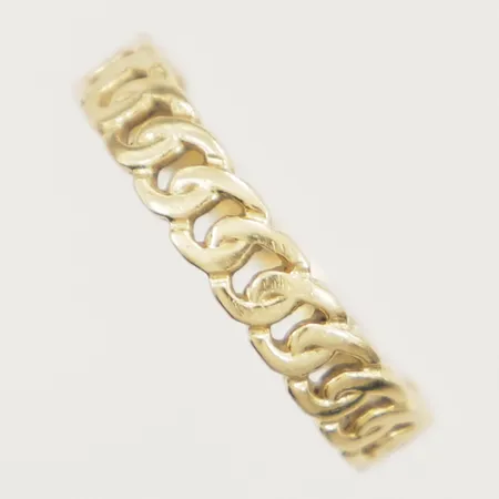 Ring stl:17 bredd 1,9-3,9mm skev 14K Vikt: 1,6 g