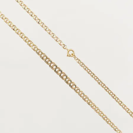 Collier doserad Bismarck längd 44,5cm bredd 4,4mm 18K  Vikt: 7,2 g