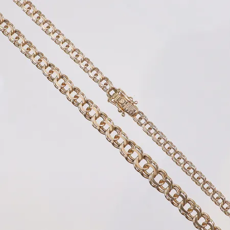 Collier doserad Bismarck 44,5cm bredd 4-6mm KEAB Köping 18K Vikt: 17,9 g