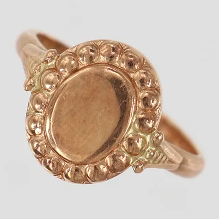 Ring stl 16¾ bredd 2-12mm, ryska stämplar, 14K Vikt: 3 g